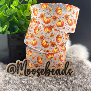 Pumpkin Print on Clear Silicone Boots for Tumblers EXCLUSIVE