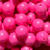 15-104 Ballet Slipper Pink Shimmer 15mm Silicone Bead