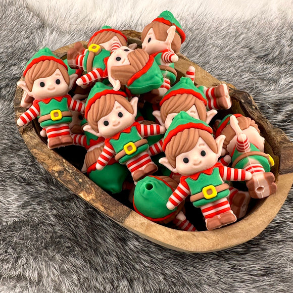 S-1045 Christmas Elf 3D Silicone Focal EXCLUSIVE