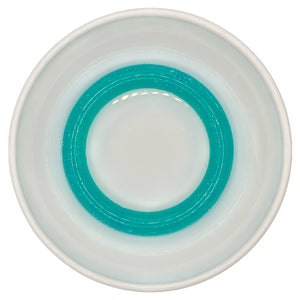 Turquoise Jelly Glitter 65mm Silicone Ring/Pendant