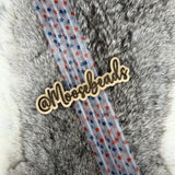 Red & Blue Stars on Clear Base 40oz Plastic Straw