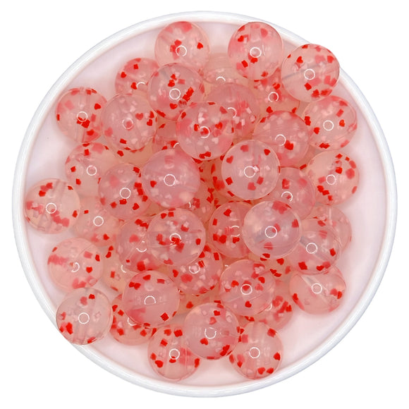 15-71 Valentine's Confetti 15mm Silicone Bead