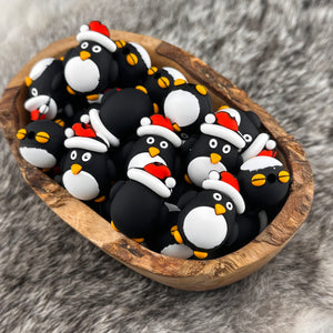 Christmas Penquin 3D Silicone Focal