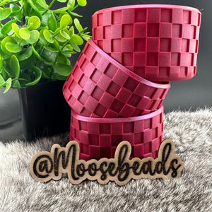 Opal Cranberry Checkered Silicone Tumbler Boot