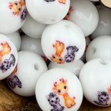 Giraffe & Zebra (Noah's Ark) 15mm (1 bead)