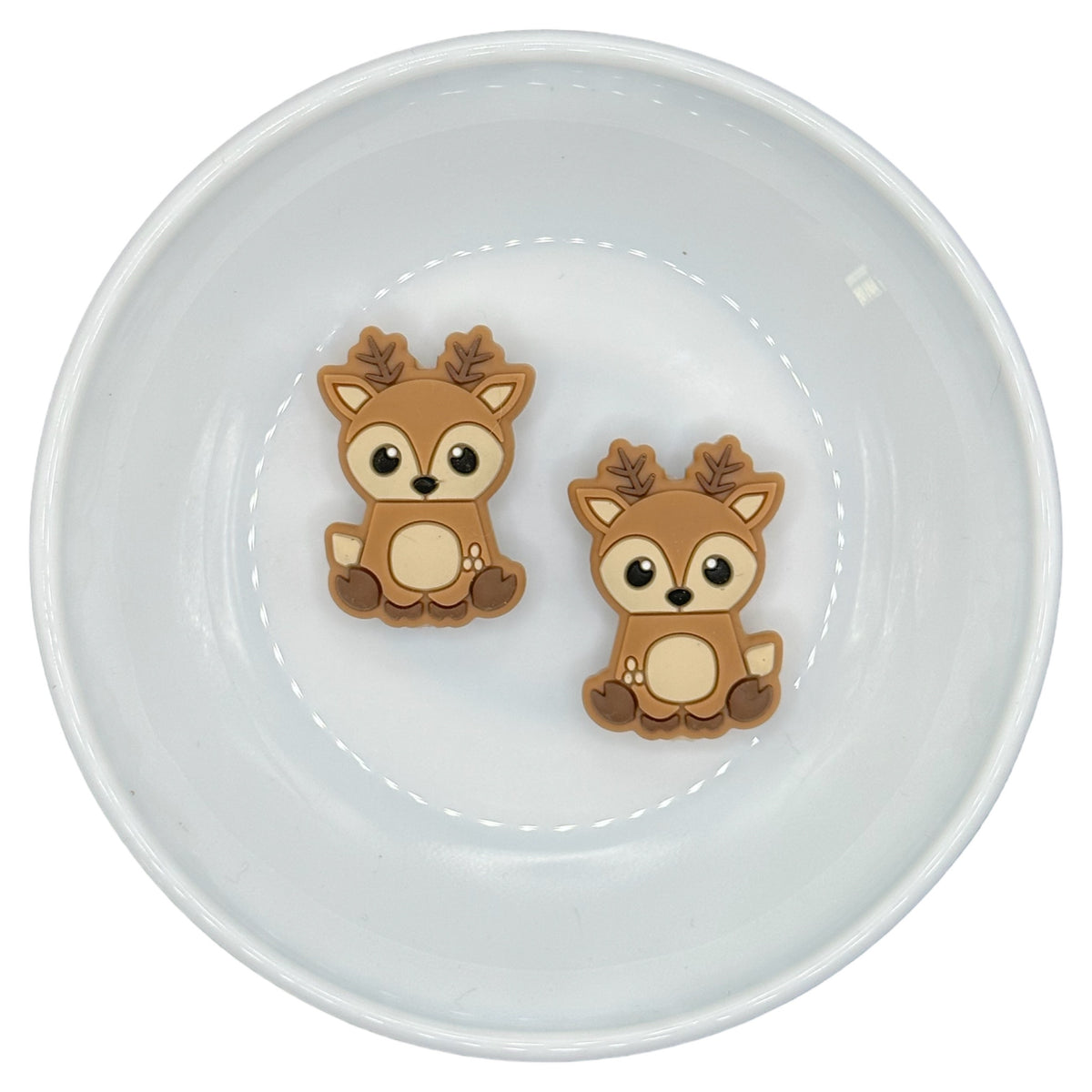 Brown Baby Deer Platinum Moose Beads and Supplies