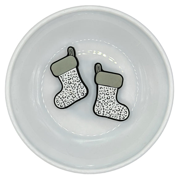 S-543 Gray & White Leopard Stocking Silicone Buddy EXCLUSIVE