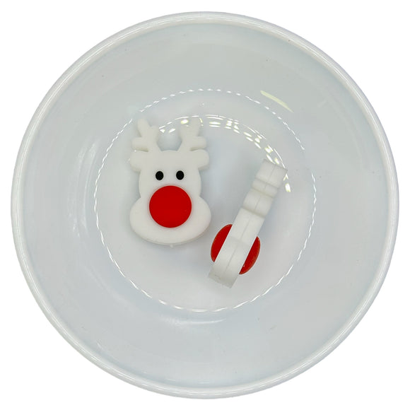 S-622 White Deer with Red Nose Silicone Buddy EXCLUSIVE