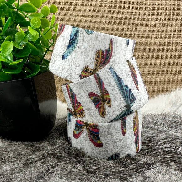 Butterfly Printed Silicone Boots for Tumblers