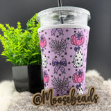 MEDIUM Reuseable Iced Coffee Cup Sleeve (Koozie) EXCLUSIVE (16 Patterns in Drop Down Menu) (Copy)