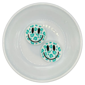 Turquoise Happy Face Silicone Buddy EXCLUSIVE