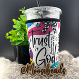 Trust God Reuseable Iced Coffee Cup Sleeve (Koozie) EXCLUSIVE