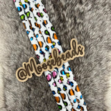 Colorful Leopard 40oz Plastic Straw (1 straw)