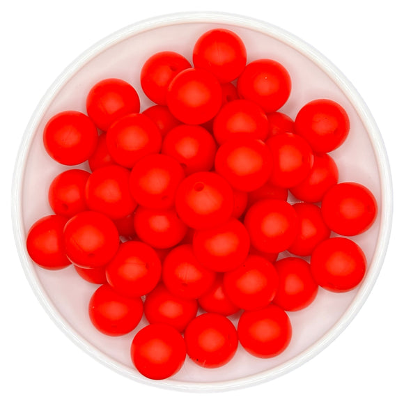 15-59 Festive Red 15mm Silicone Bead EXCLUSIVE