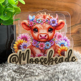 Cow w/ Flowers Pen Box