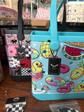 EVA Beach Bag EXCLUSIVE 3 Sizes & 17 Designs: SHOWN WITHOUT HANDLES FOR PICTURE PURPOSES