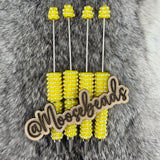 Yellow Pearl Beadable Ink Pen