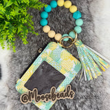 Pineapple Beaded Wristlet Keychain