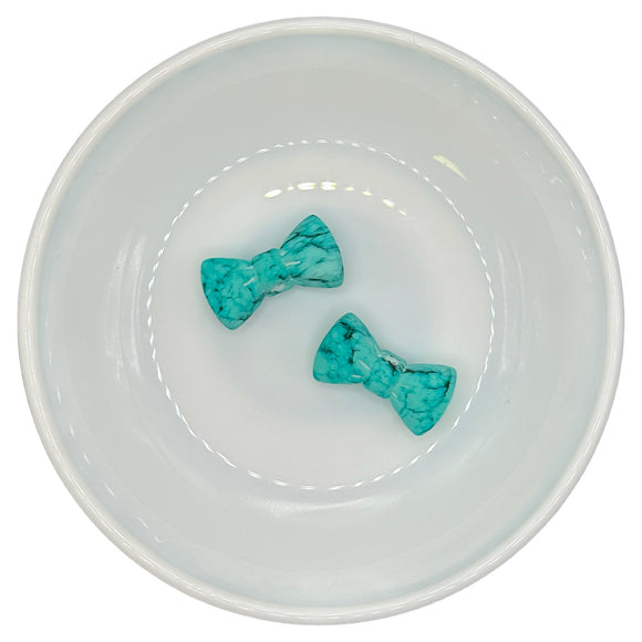 Turquoise Print Print BOW Silicone Buddy EXCLUSIVE