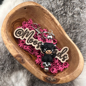 Hot Pink Metal Crown Spacer w/ Large Hole