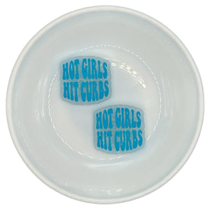 S-934 Glitter w/ Turquoise Hot Girls Hit Curbs Silicone Buddy EXCLUSIVE