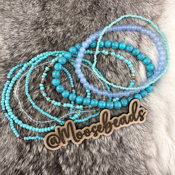 STACK #14 Turquoise Faux Stone (8 Strings)