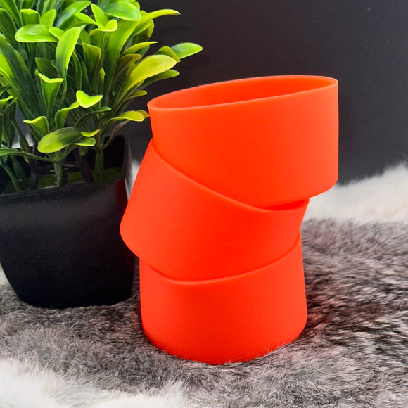 Neon Orange Silicone Boots for Tumblers EXCLUSIVE