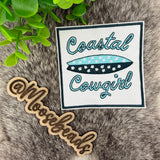 Coastal Cowgirl Embroidery Iron On Patch (1 Patch)