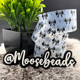 Black Bow Print on Clear Silicone Boots for Tumblers EXCLUSIVE