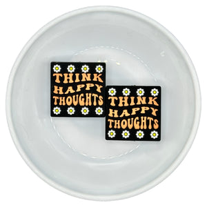 S-491 CORAL Think Happy Thoughts Silicone Buddy EXCLUSIVE