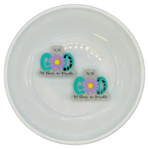 S-47 Glitter Purple & Turquoise With God Silicone Buddy EXCLUSIVE
