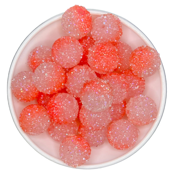 R-27 Salmon Pink Ombre Sugar Beads