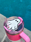 White Ghost 40oz Silicone Tumbler Tag Exclusive