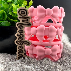TB-42 Coquette Pink BOW Silicone Tumbler Boot EXCLUSIVE