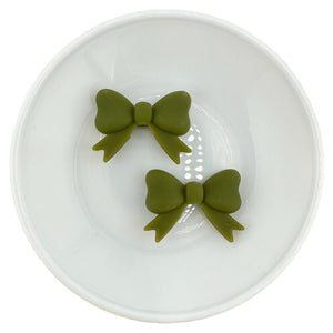 S-969 Olive Green Bow w/ Tails Silicone Buddy EXCLUSIVE