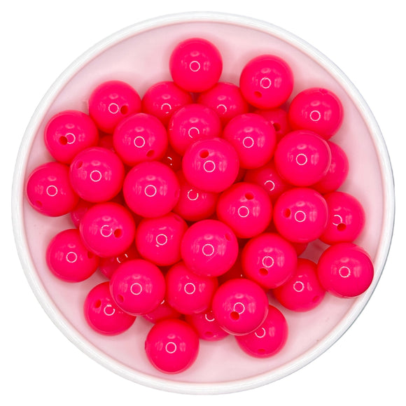 Pink Liquid Silicone Bead 15mm