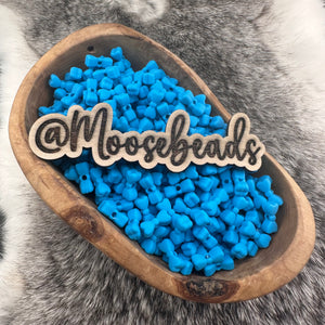 Neon Blue Petite Bow Silicone Focal EXCLUSIVE