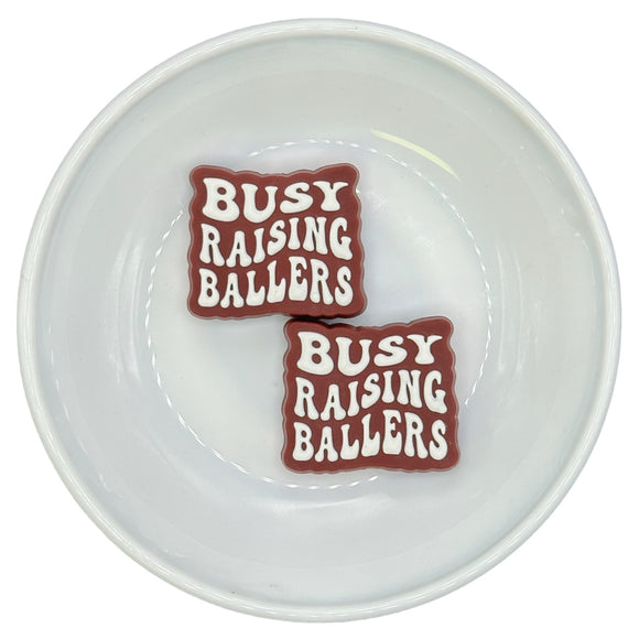 BROWN & WHITE Busy Raising Ballers Silicone Buddy EXCLUSIVE
