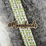 Softball w/ Bows 40oz Plastic Straw