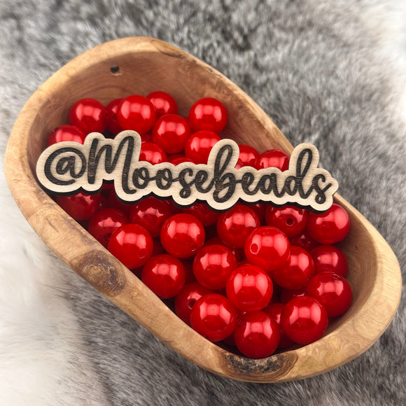 16mm Red Pearl Beads