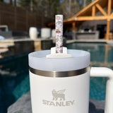 Ghosts & Books 40oz Plastic Straw