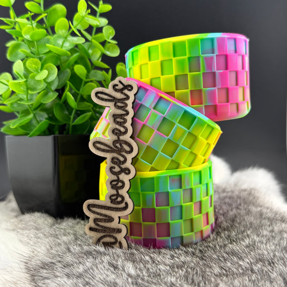 Tie dye Checkered Silicone Tumbler Boot EXCLUSIVE