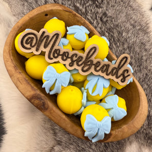Coquette Lemon w/ Blue Bow 3D Silicone Focal EXCLUSIVE