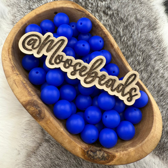 15-234 Royal Blue Solid 15mm Silicone Bead EXCLUSIVE
