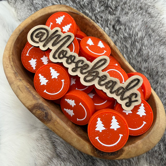 S-466 Red It's Christmas Happy Face Focal EXCLUSIVE