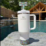 Poolside Paradise Print Silicone Tumbler Boot EXCLUSIVE (1 Boot)