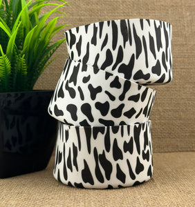 Black & White Cow Print Silicone Boots for Tumblers