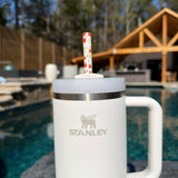 Coquette Strawberries 40oz Plastic Straw