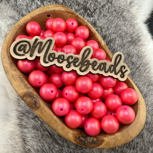 15-177 Metallic Watermelon 15mm Silicone Bead