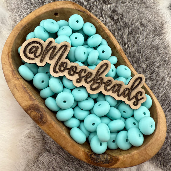 Sea Glass Round Abacus Silicone 14mm